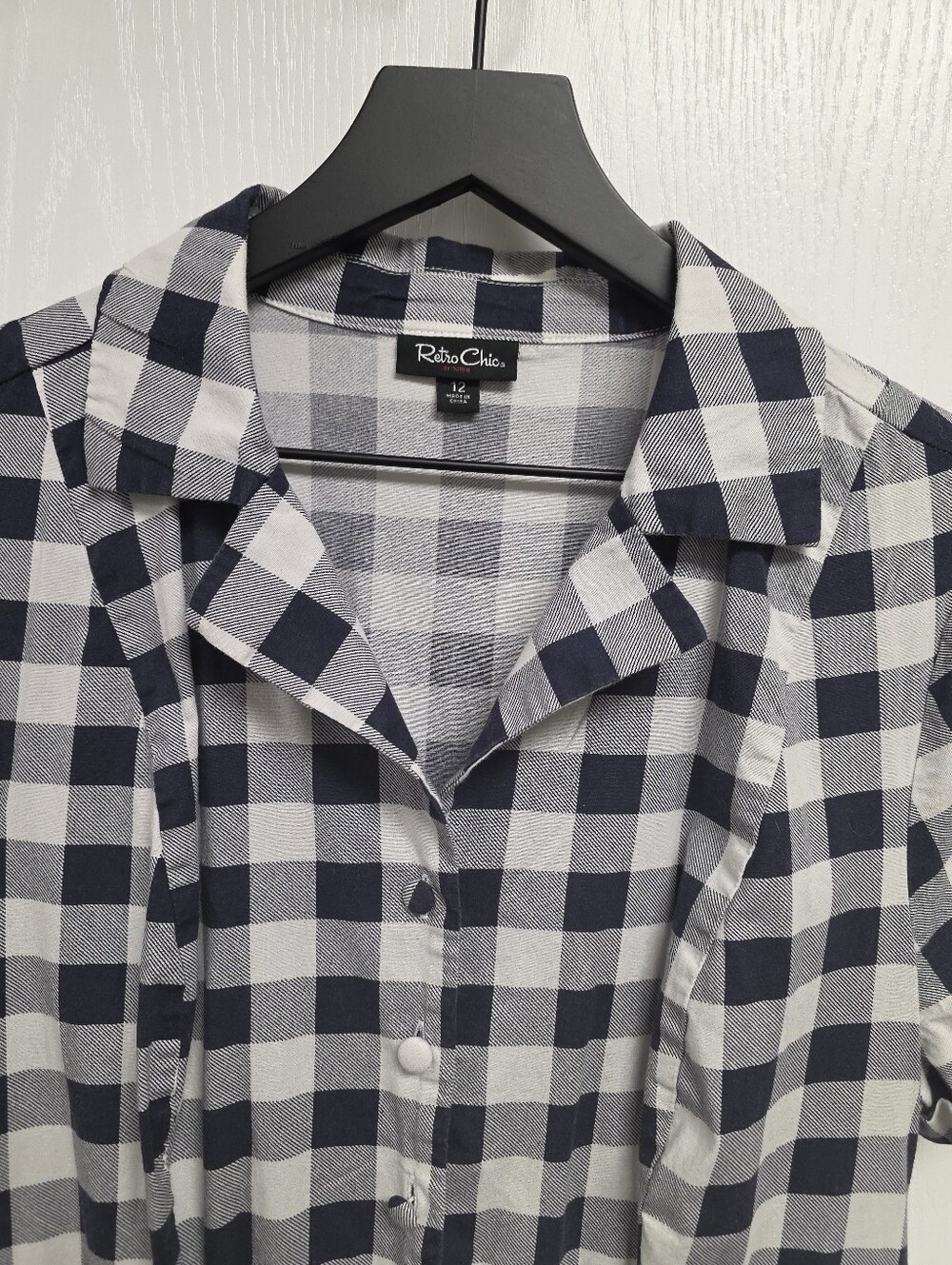 Torrid Retro Chic Blue Plaid Dress Size 12 - Picture 3 of 6